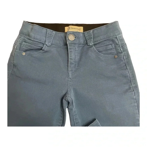 Democracy Blue Ab Technology Tummy Control Panel Mid Rise Ankle Pants Size 2 - Picture 3 of 14